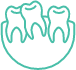 Animated smile with crowded teeth representing need for wisdom tooth extraction
