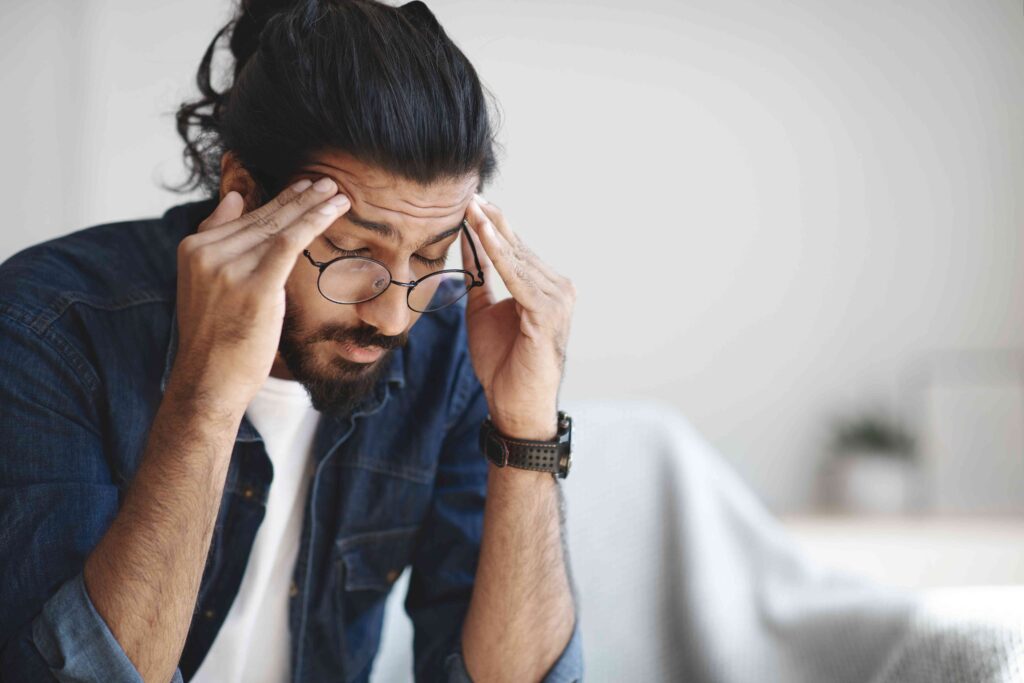 Man stressed out